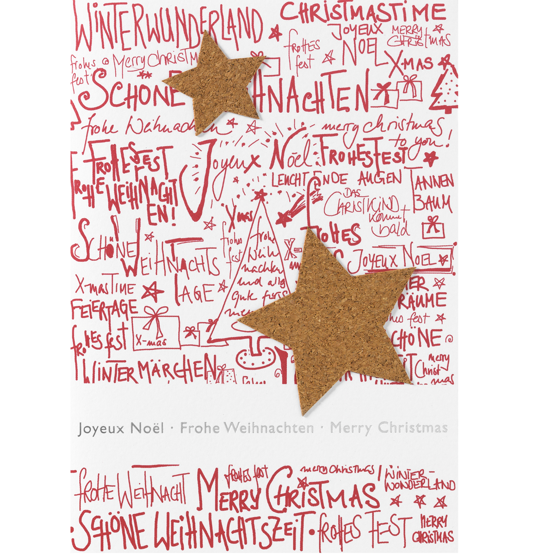 NobleWorks Humorvolle Weihnachtskarte – „Frohe Feiertage“, 12,7 X 17,8 Cm Mit Umschlag, Design: Nase Justieren