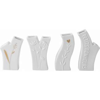 Minivasen 4er Set "Petits bonheurs" 