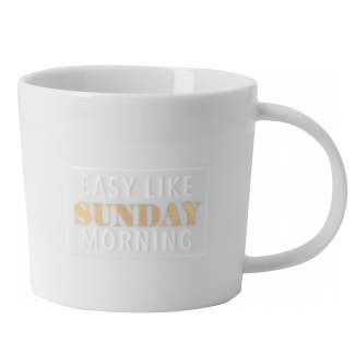 Poesietasse. "Easy like sunday morning" 