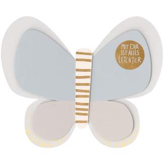 Kleiner Gruß. Schmetterling Clip "Mit dir ist alles leichter" 