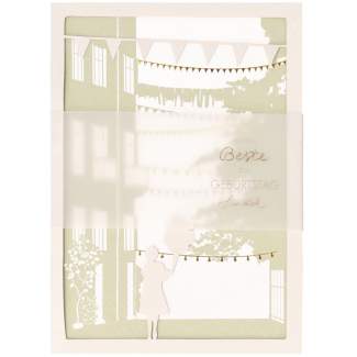 Blütenstadt Karte "Nur das Beste zum Geburtstag" 