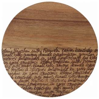 Häppchenweise. Brettchen "D.20cm H.1,5cm" 