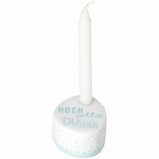 Geburtstag. Wunschkerze "Hoch sollst du leben" 