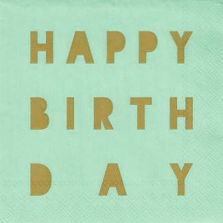 Cocktailservietten "Happy Birthday" 