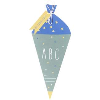 Einschulungskarte "ABC. Die Schule ruft" 