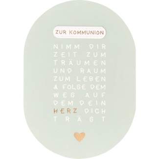 Glaubensfreude. Karte "Kommunion" 
