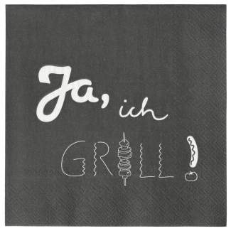 Lunchserviette "Ja, ich grill!" 