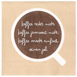 Cocktailserviette "Ich mag Kaffee" 