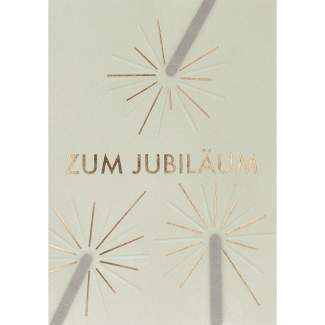 Jubiläumskarte "Zum Jubiläum" 