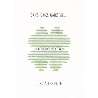 Fadenfreudekarten "Ganz ganz ganz viel Erfolg" 
