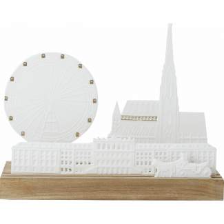 Lichtobjekt. Stadt. "Stadtsilhouette Wien" 