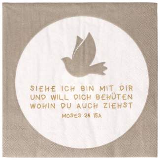 Cocktailserviette "Siehe ich bin ..." 