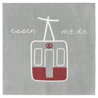 Bergluft. Lunchservietten "essen mit dir..." 