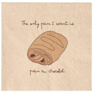 Cocktailserviette "The only pain ..." 