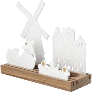 Stadtgeflüster. Lichtobjekt "Landsilhouette Niederlande" 