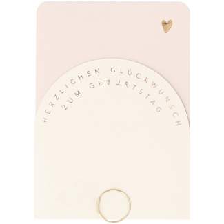 Klappkarte "Zum Geburtstag" 