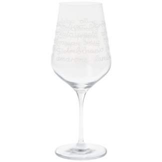 Cucina Italiana. Weinglas "Rebsorten" 