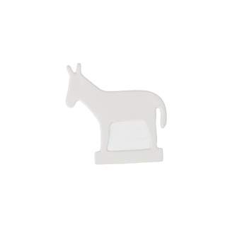 Lichtobjekt rund Krippe Stecker "Esel" 7,5x7,5cm" 