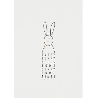 Lieblingspostkarte "Every Bunny needs..." 