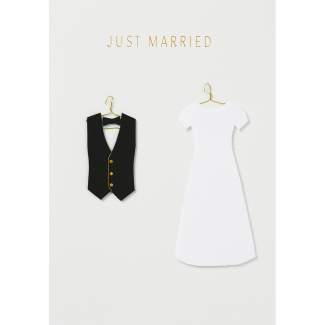 Kleiderkarte "Just married" 