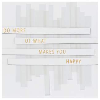 Transparente Poesiekarte "Happy" 