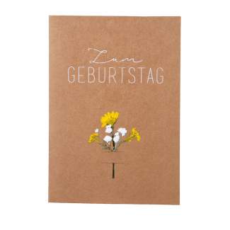 Blumenkarte "Zum Geburtstag" 