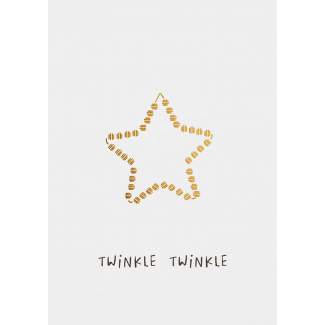 Weihnachts Illustration Postkarte "Twinkel Twinkle" 