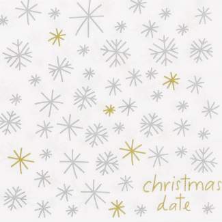 Lunchservietten "Christmas date" 