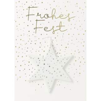 Anhänger. Grußanhänger "Frohes Fest" 