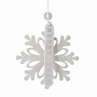 Eisblumen. Anhänger "Merry Xmas" 