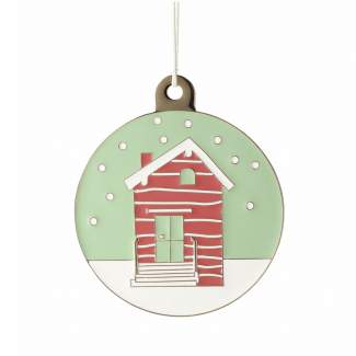 Winterornament "Schneehütte" 