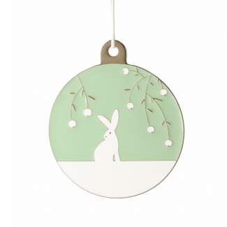 Winterornament "Hase" 