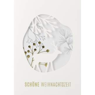 Winterzauber Karte "Schöne Weihnachtszeit" 