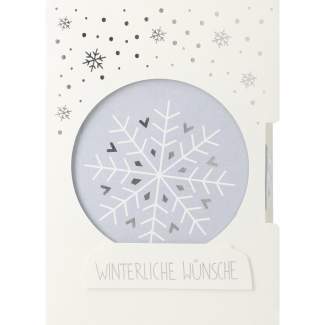 Schneekugelkarte "Winterliche Wünsche" 