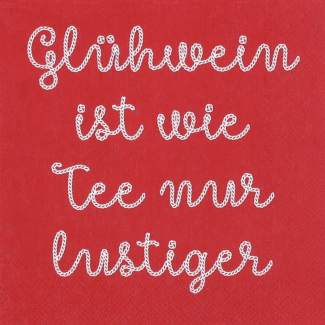 Cocktailservietten "Glühwein ist..." 