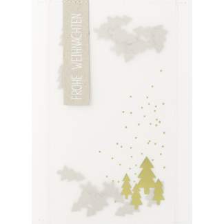 Weihnachtstütchen Karte "Frohe Weihnachten" 