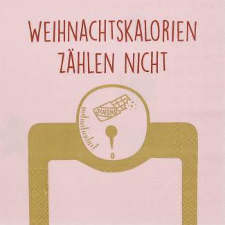 Lunchservietten "Weihnachtskalorien..." 