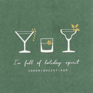 Cocktailservietten "Holiday spirit" 