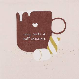 Cocktailservietten "Cosy socks ..." 