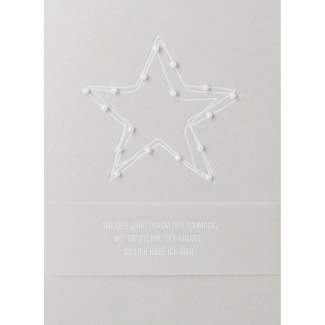 Perlenkarte "So lieb hab ich dich" 