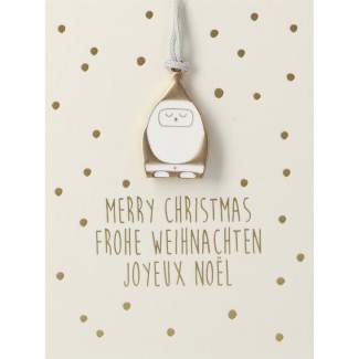 Mini-Ornament Karte "Weihnachtsmann" 