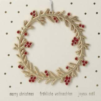 Festtagsornament "Fröhliche Weihnachten" 