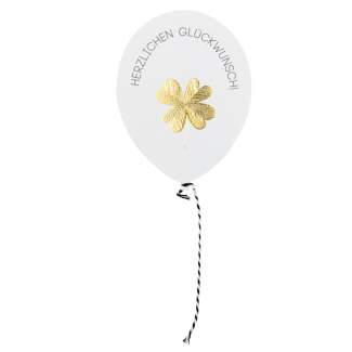 Wunschballon Karte "Herzlichen Glückwunsch" 