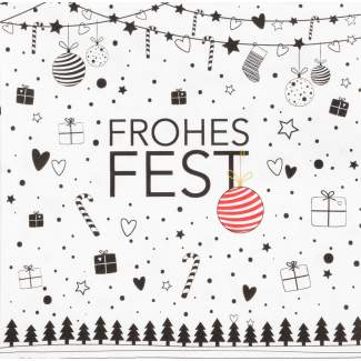 Servietten "Frohes Fest" 