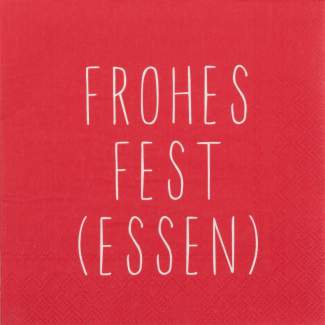 Servietten "Frohes Fest (Essen)" 