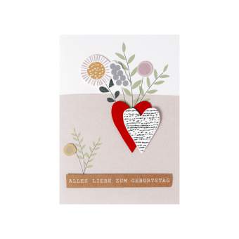 Farbenfreudenkarte "Alles Liebe zum Geburtstag" 