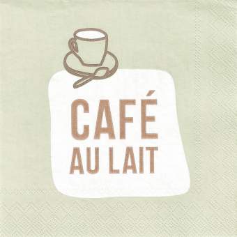 Cocktailservietten "Café au lait" 