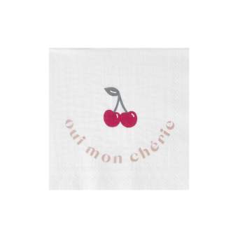 Cocktailservietten "Oui mon chérie" 