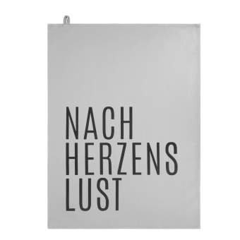 Schöne Worte. Geschirrtuch "Herzenslust" 