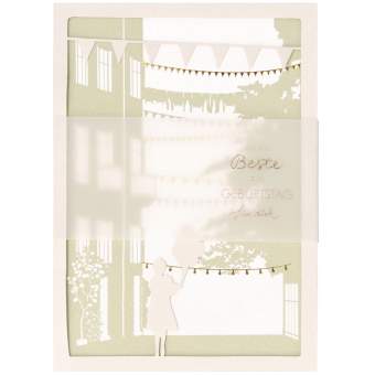 Blütenstadt Karte "Nur das Beste zum Geburtstag" 